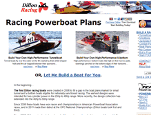 Tablet Screenshot of dillon-racing.com